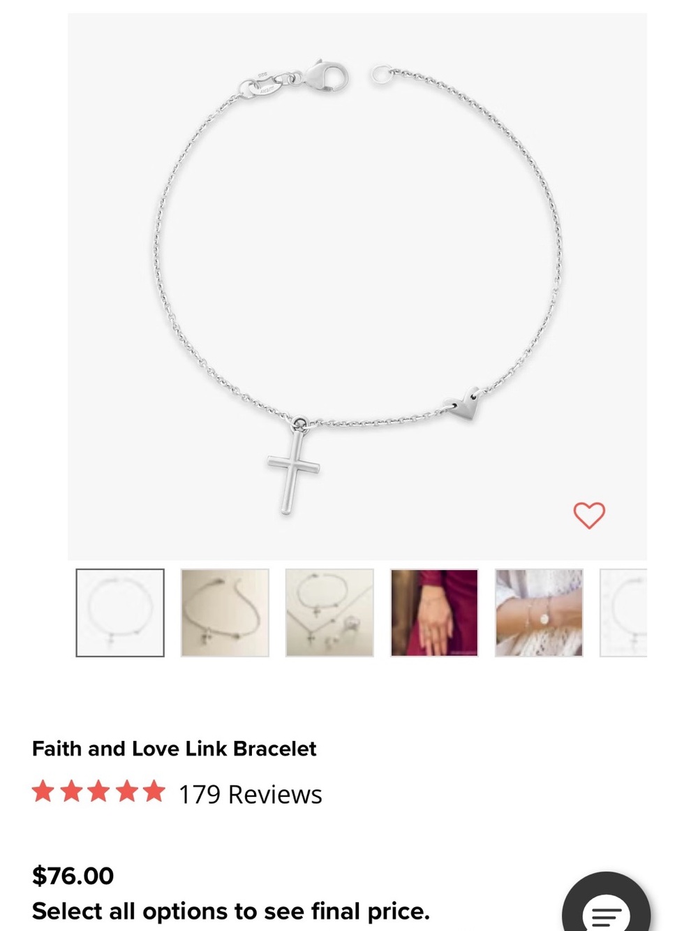 James Avery Faith and Love Link Bracelet - Silver + extra silver bracelet